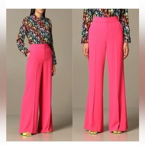 Alice + Olivia Dylan wild hot Pink Wide Leg Pants high waisted